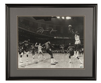Michael Jordan Signed and Framed North Carolina "The Shot" 16x20 Photo (Upper Deck Authenticated)
